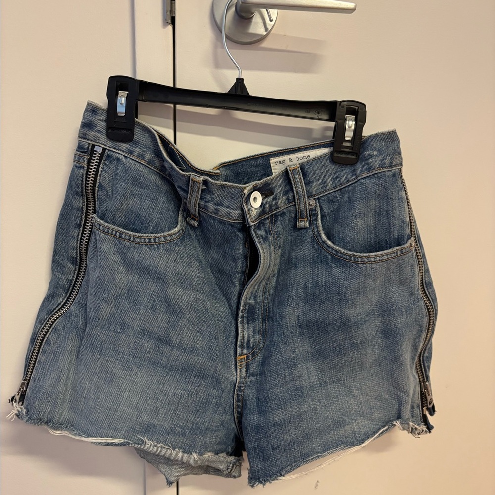 Rag and Bone Denim Zipper Shorts
